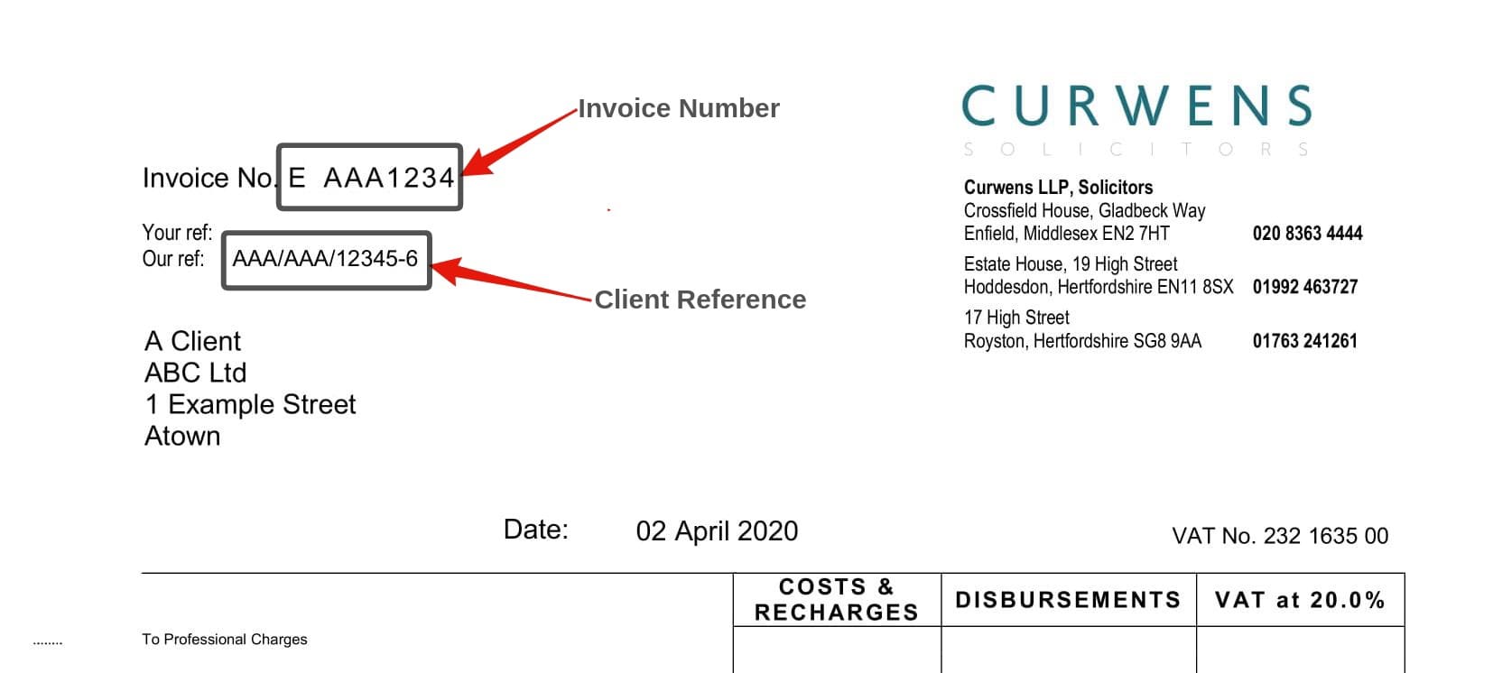 Invoice Reference Image